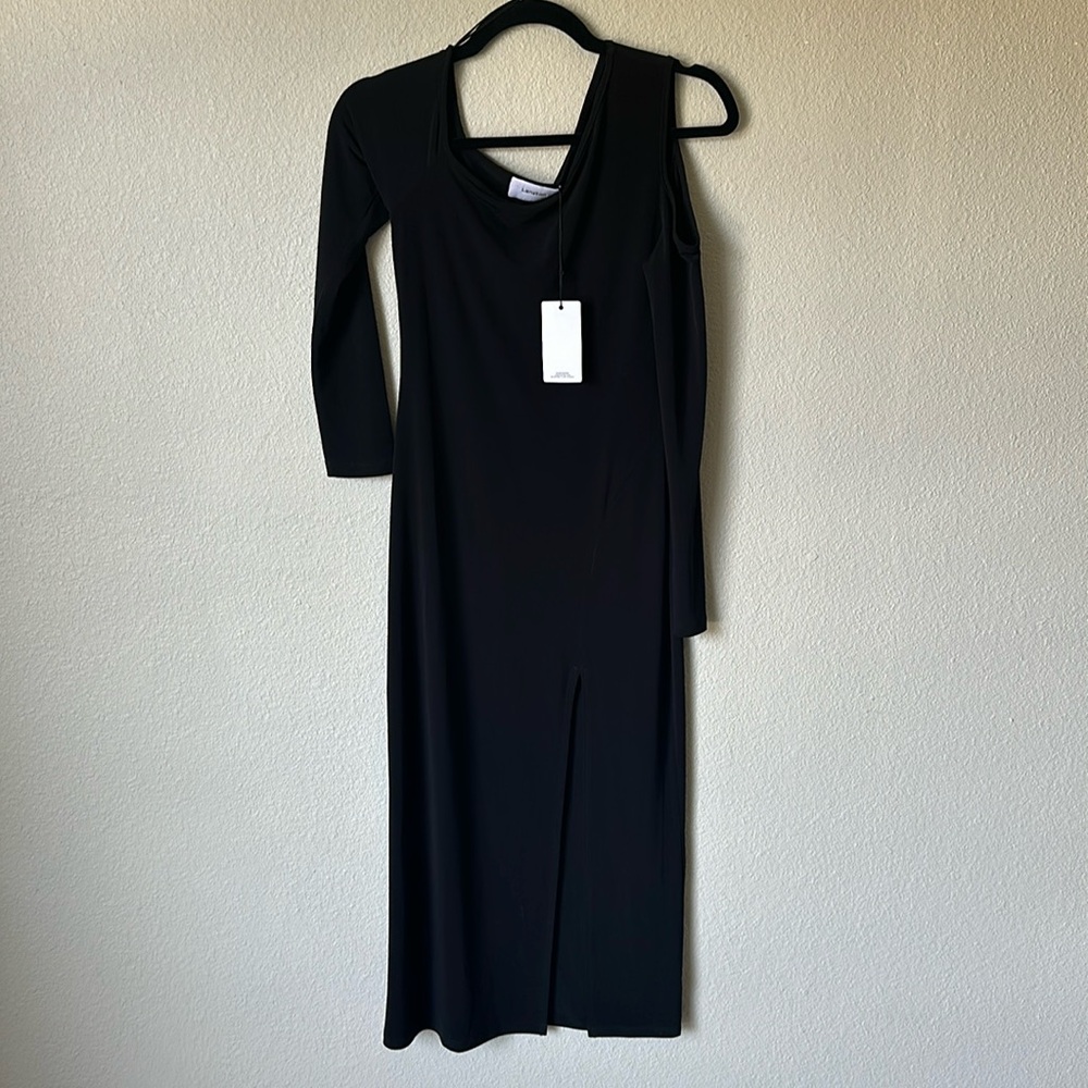 NWT Revolve Lanston Cut Out Shoulder Midi Dress